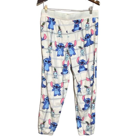 Lilo & Stitch and Scrump Pajama Pants Size Medium Women's Joggers Winter - Picture 2 of 5